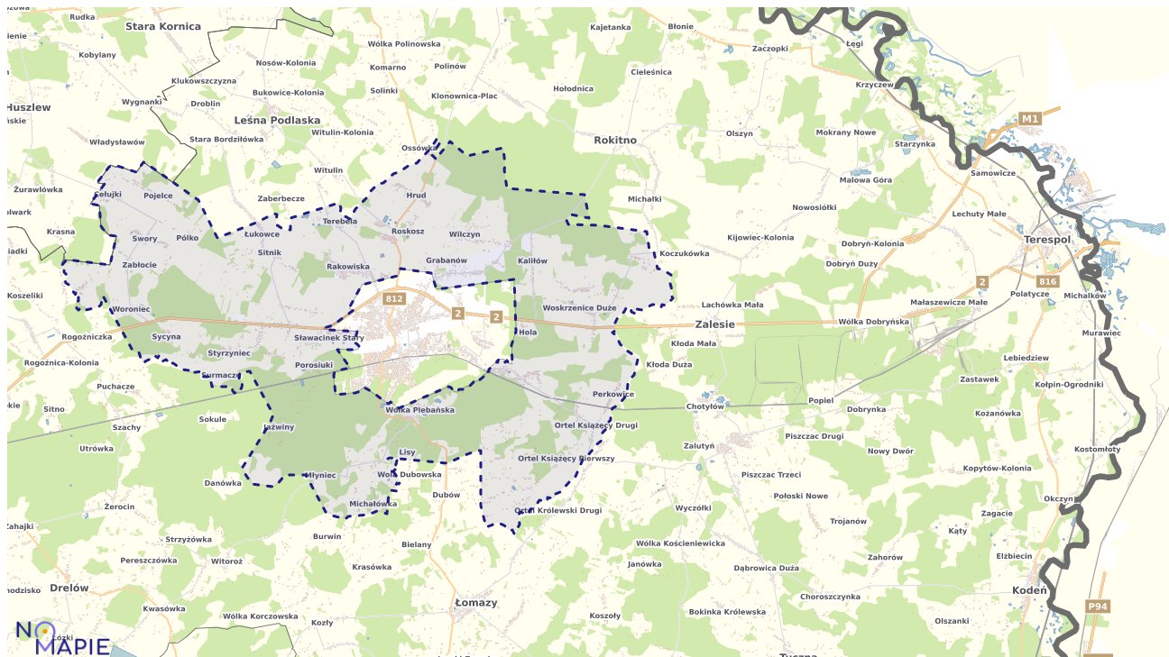 Mapa uzbrojenia terenu Białej Podlaskiej